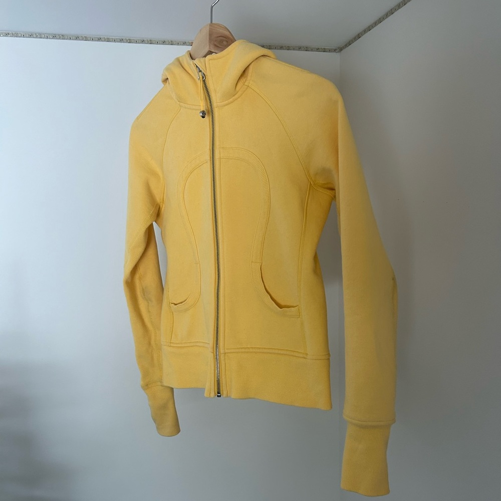 Yellow Lululemon Scuba Hoodie size 2, (color is no longer available in store)